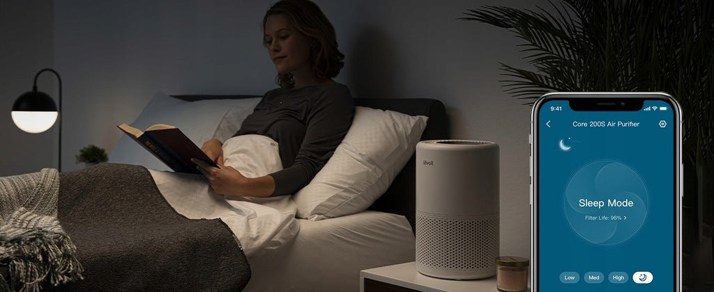 Air purifier Levoit Core 200S HEPA for allergy sufferers quiet 35 m2 smart Power 26 W