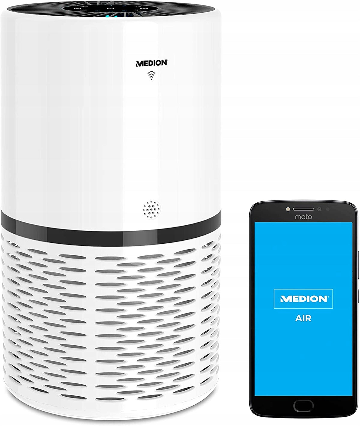 Air purifier MEDION MD10171 HEPA H13 WiFi 52 m² 250 m³/h Packaging status original
