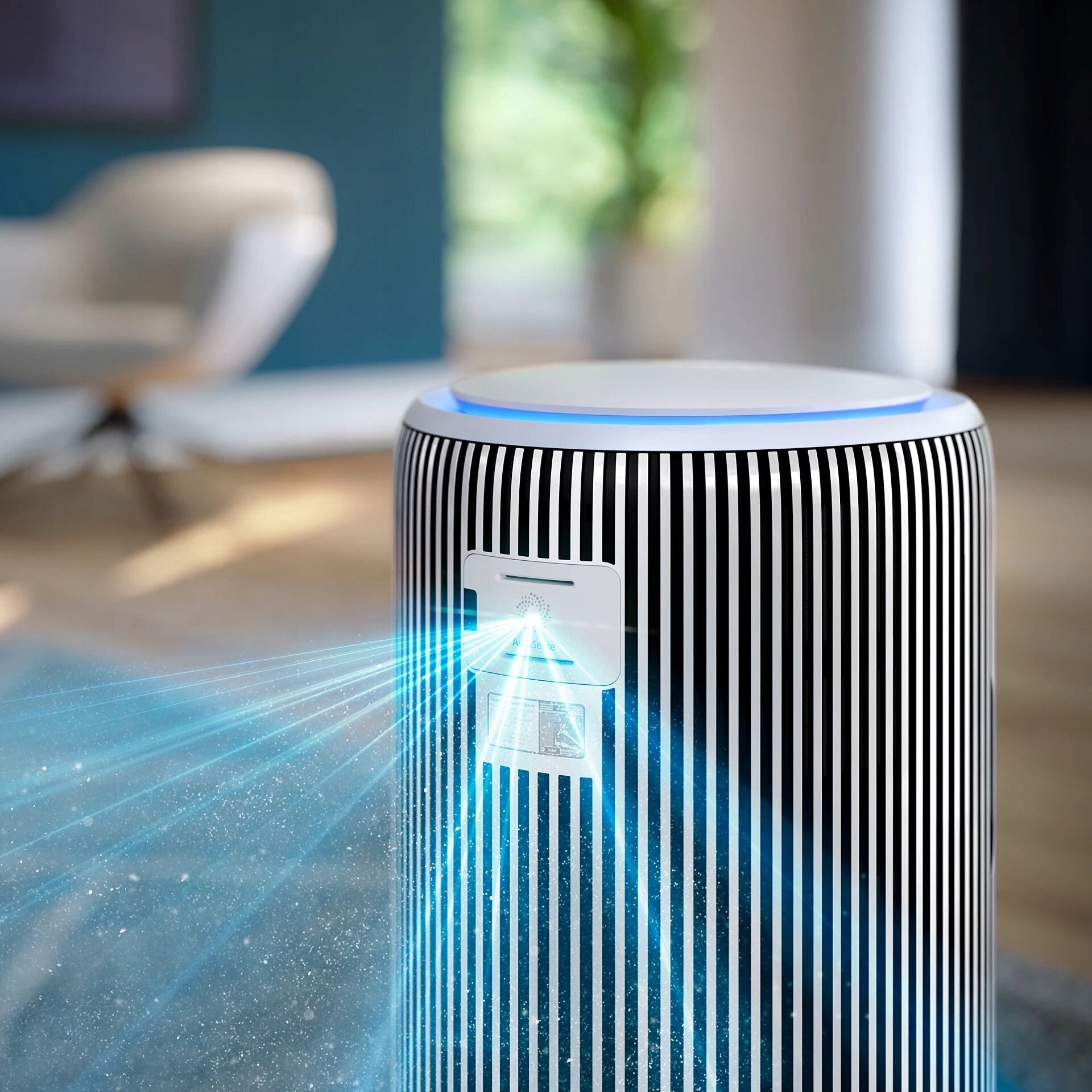 Air purifier PHILIPS AC3420/10 White and silver Additional features Funkcja nawilżacza