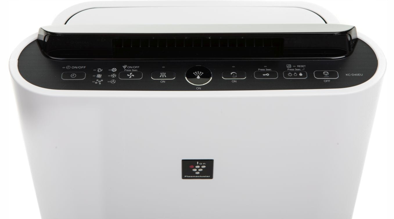 Air purifier Sharp KC-D40EU-W with HEPA winding function area 26m2 Maximum efficiency 216 m³/h