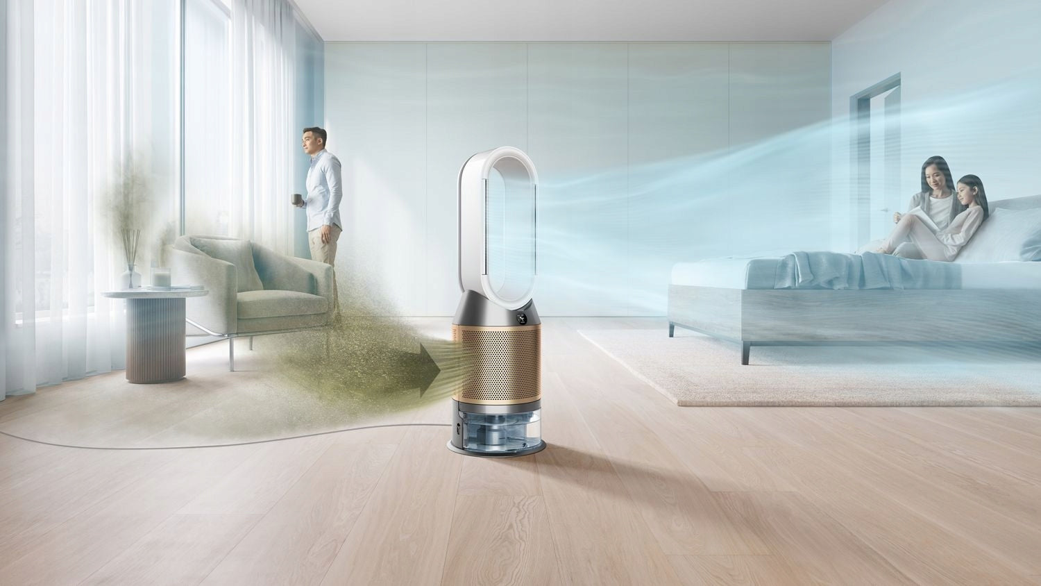 Air purifier with humidification function Dyson Humidify+Cool PH2 De-NOx Dominant color silver