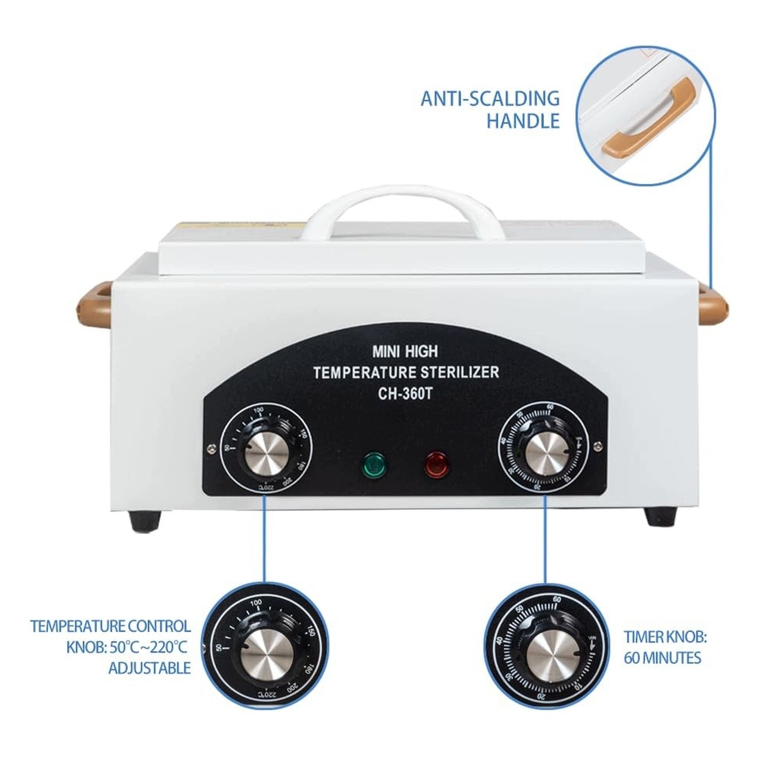 Air sterilizer 300W - for nail tools - with timer Kind ballpoint