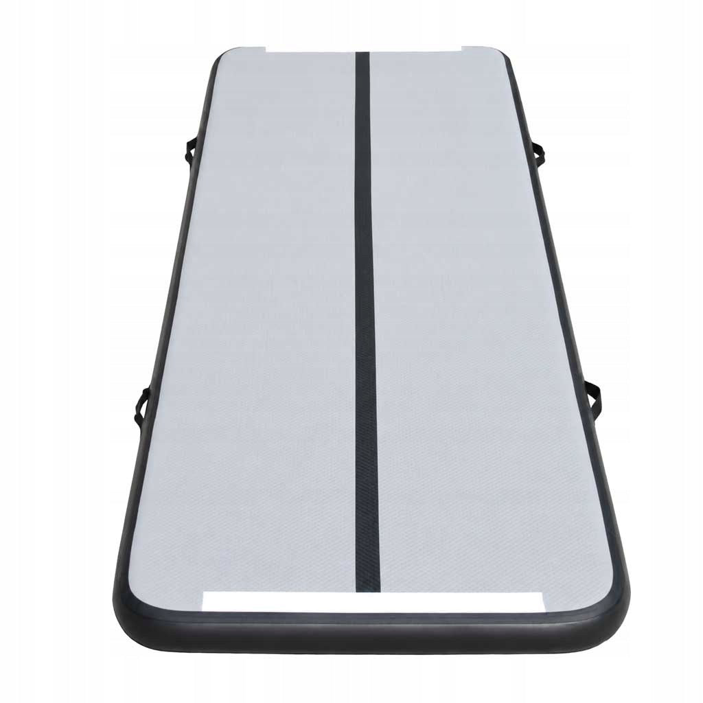 Air track gymnastic mattress exercise mat pump grey Brand no brand