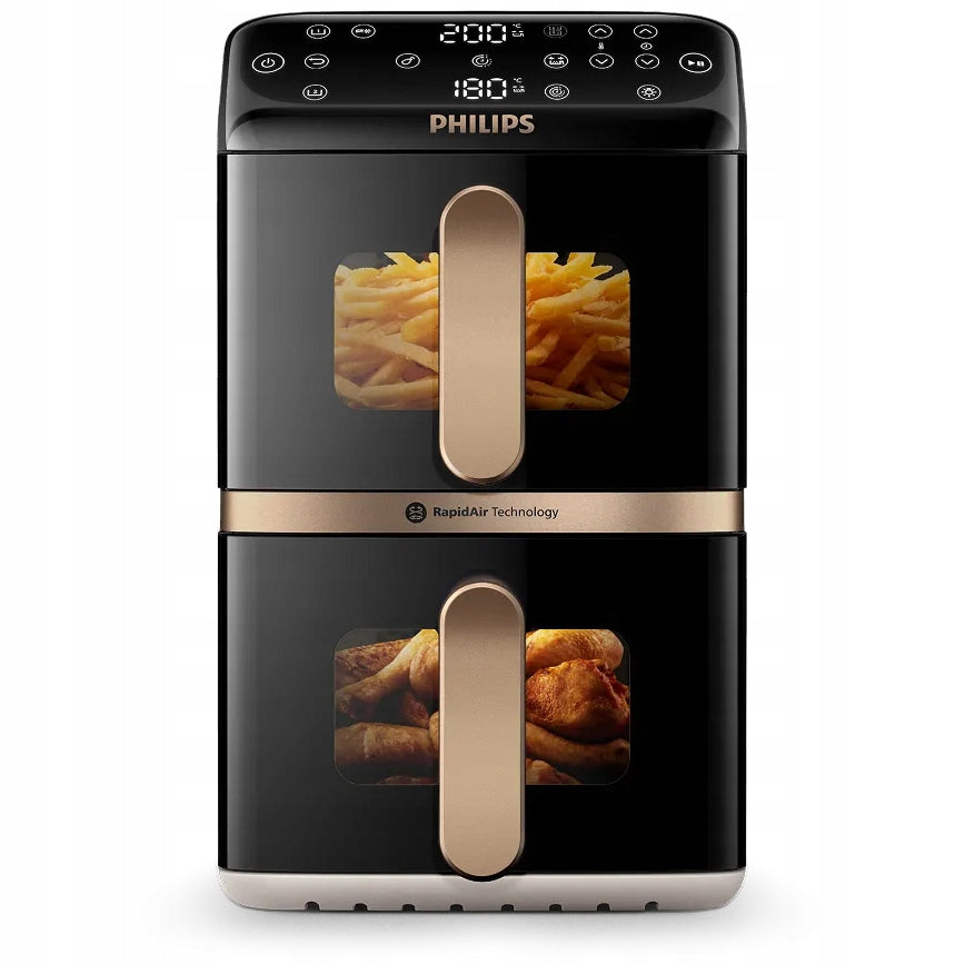 AirFryer Fat Free Fryer PHILIPS Ovi Dual Basket NA462/80 10l Model NA462/80