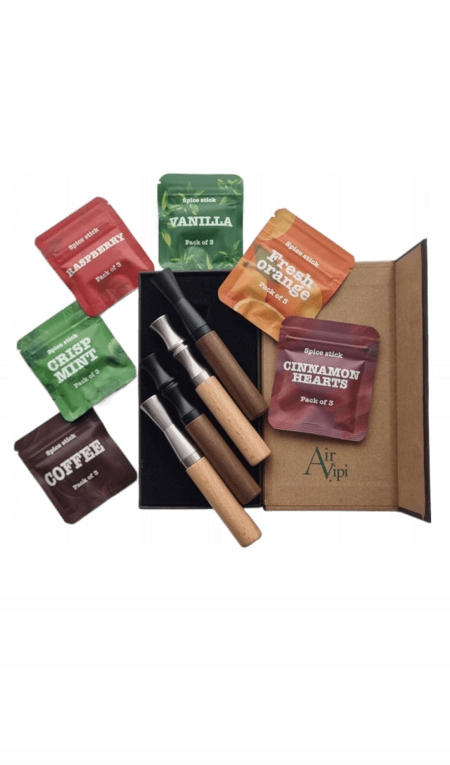 AirVipi Aromatic Nicotine Free Inhaler – Dark Brown | 6 Flavors Manufacturer code dsb3