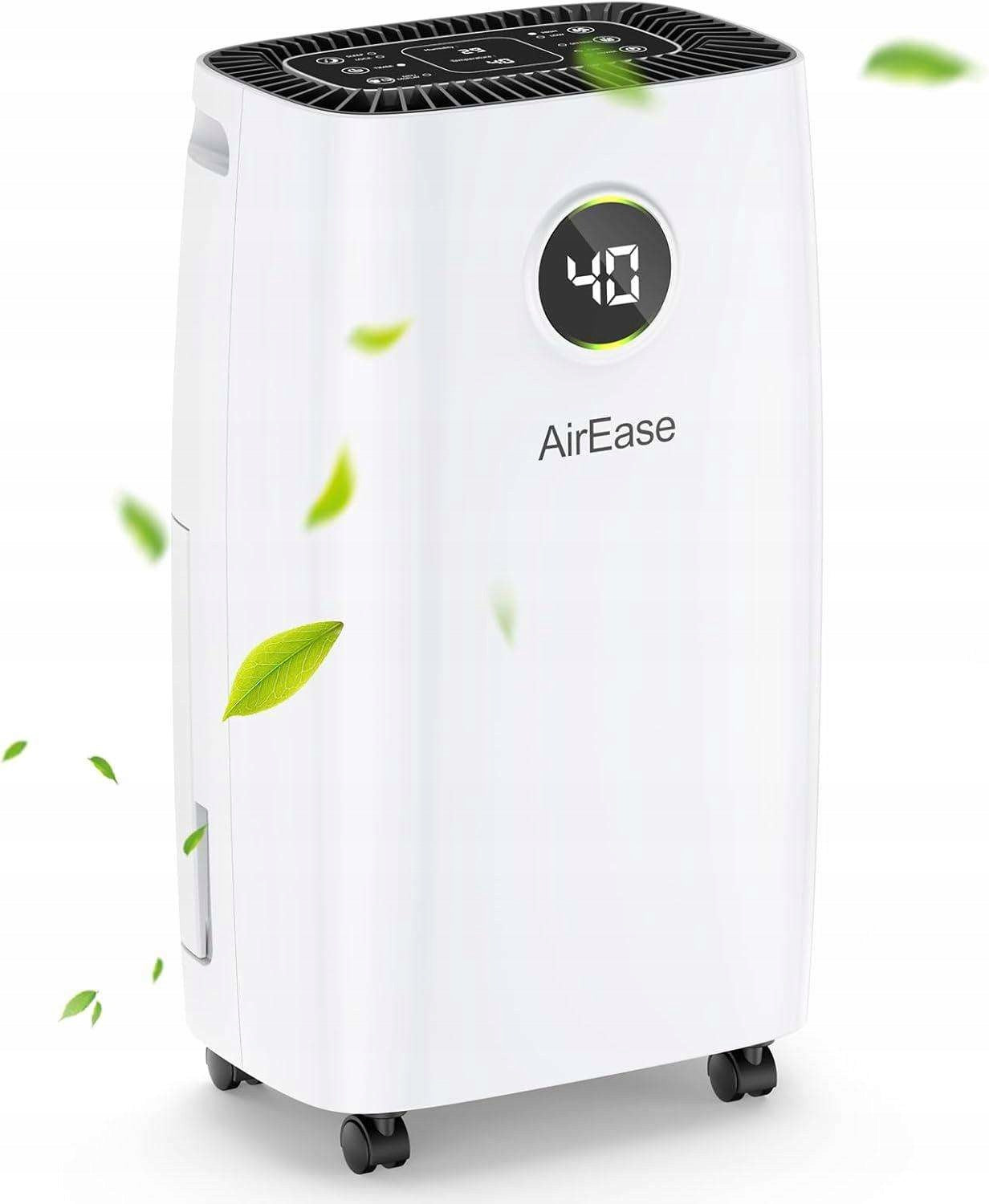 Airease Dehumidifier for Home Efficient Quiet Portable