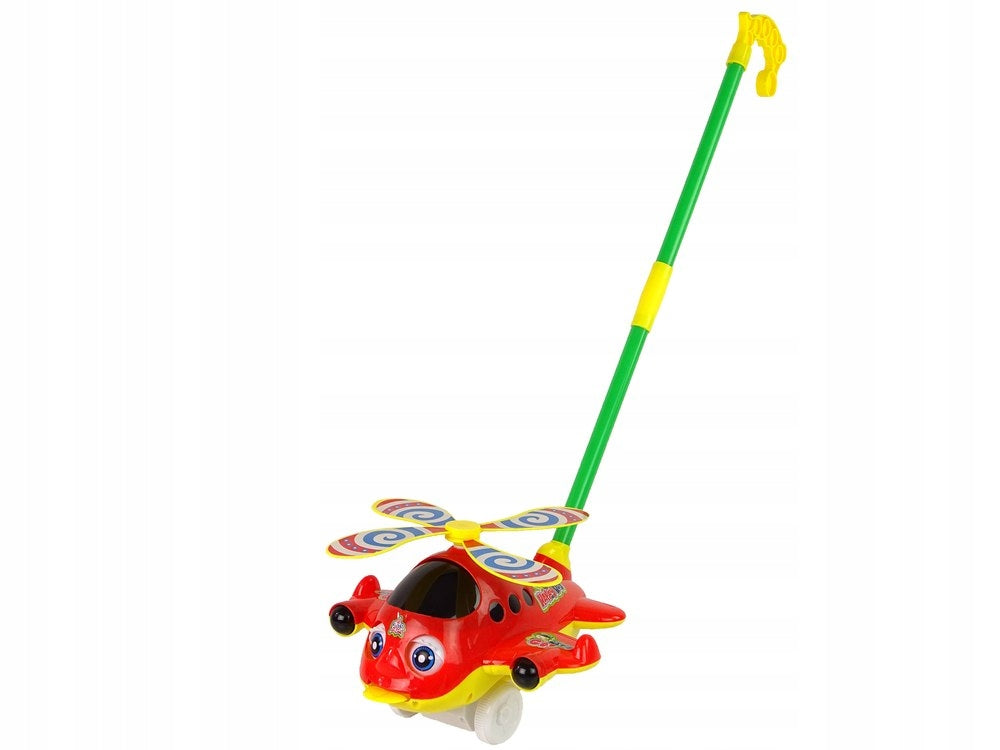 Airplane Pusher Stick Bell Red Color beige