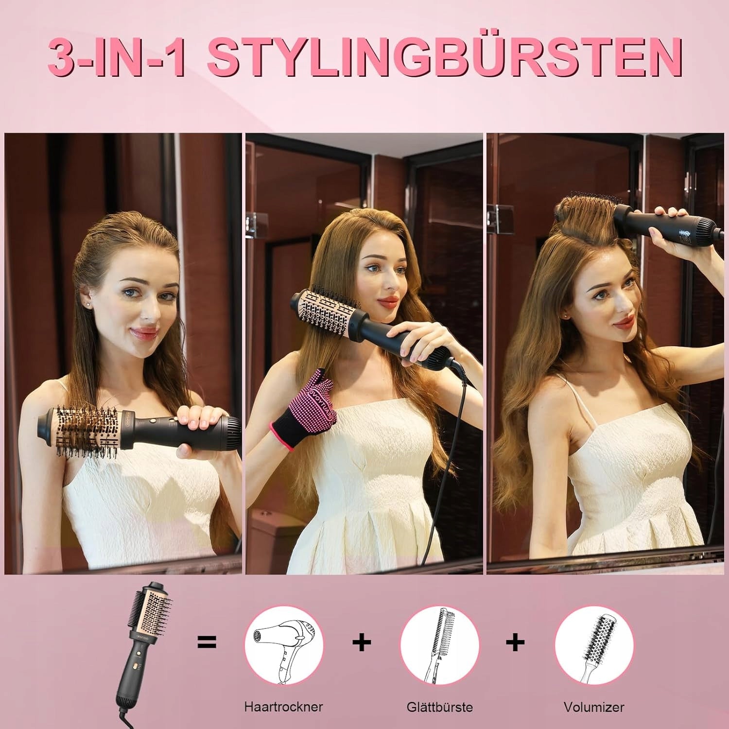 Airstyler 3in1 Brush Dryer Ionization Dryer Curler 850W 37-200°C Manufacturer code Airstyler 3w1 Suszarka Szczotka