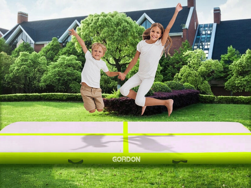 Airtrack 4 m green path acrobatic gym mat mattress Length 400 cm