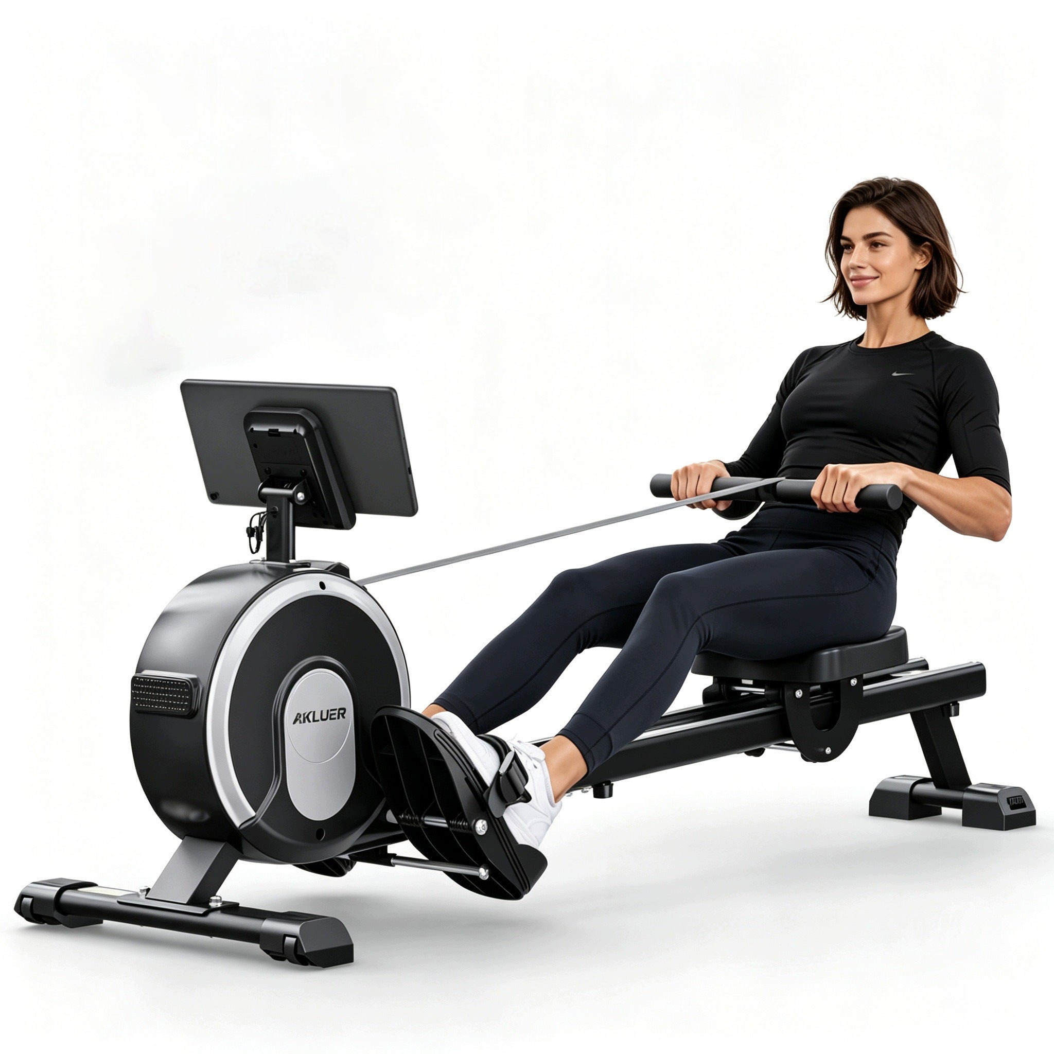 Akluer RM001 Rowing Machine Folding 16 Level Magnetic Silent APP Kinomap