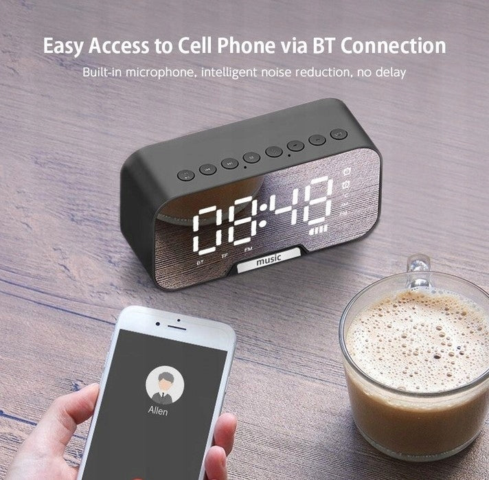 Alarm Clock Bluetooth Digital Mirror Clock for Desk FW-W668 Manufacturer no brand