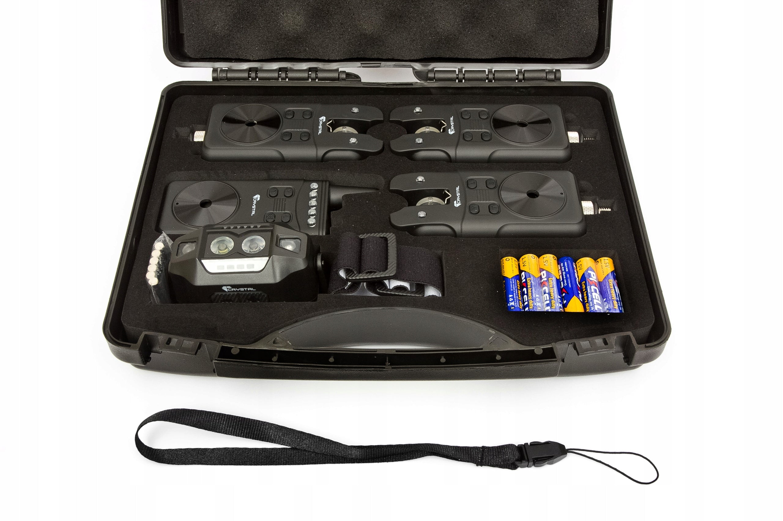 Alarms bran 3+1+1L CRYSTAL RF 698 BLACK PRO PLUS. Headlamp