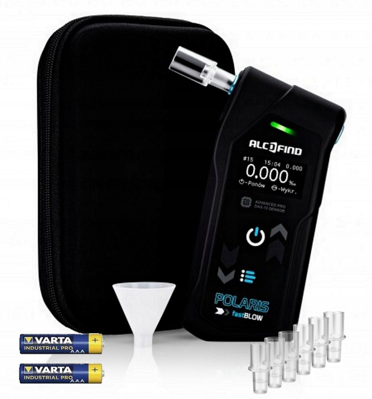 AlcoFind POLARIS FastBLOW breathalyzer + screening