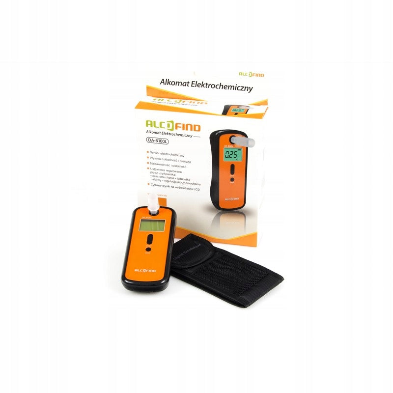 Alcofind DA8100L breathalyzer +calibrations +mouthpieces Manufacturer code AlcoFind DA8100L