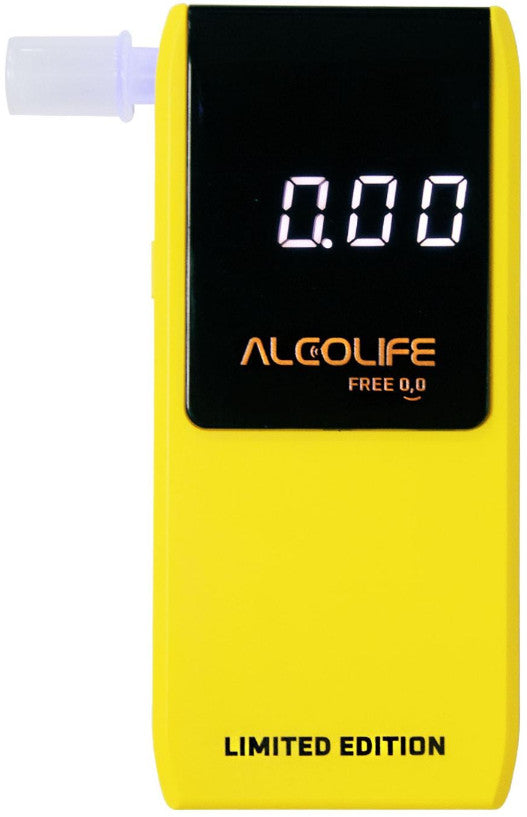 Alcolife Free Yellow Electrochemical Breathalyzer Calibrable