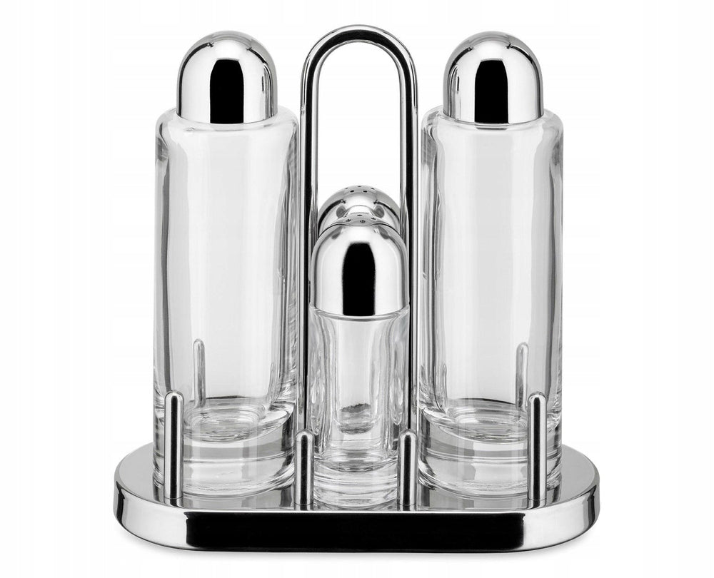 Alessi 5070 Seasoning Set Salt shaker Pepper shaker Vinegar Oil Bottle