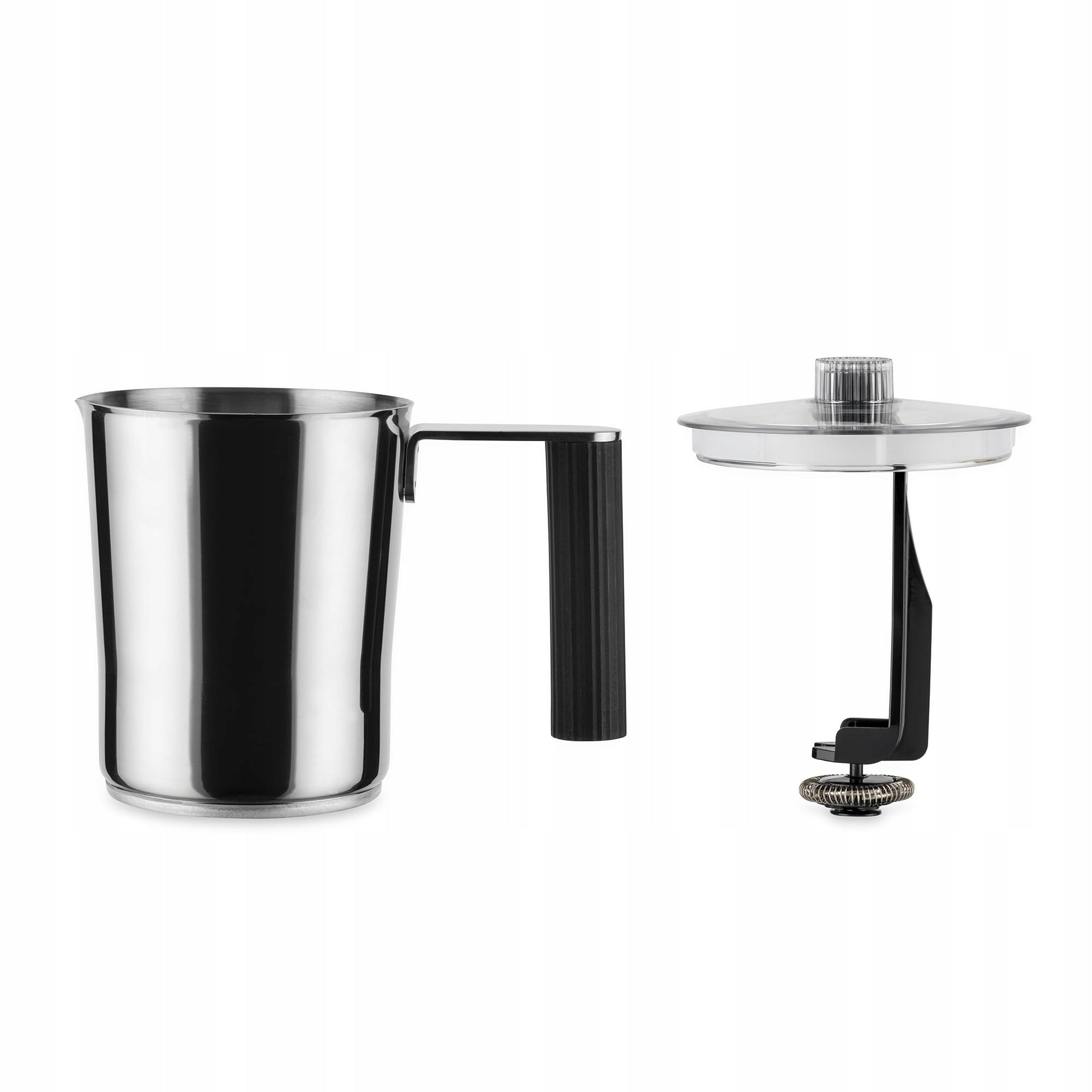 Alessi PLISSE Electric Milk Foamer Black Dominant color black