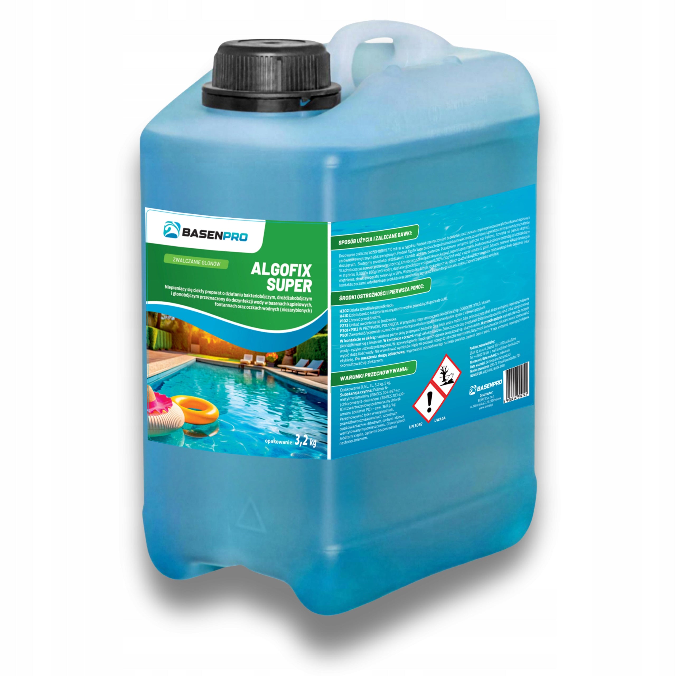 Algae agent ALGOFIX STRONG ANTIALGAE FOR SWIMMING POOL ALGAE IN THE POOL 3,2kg Brand no brand