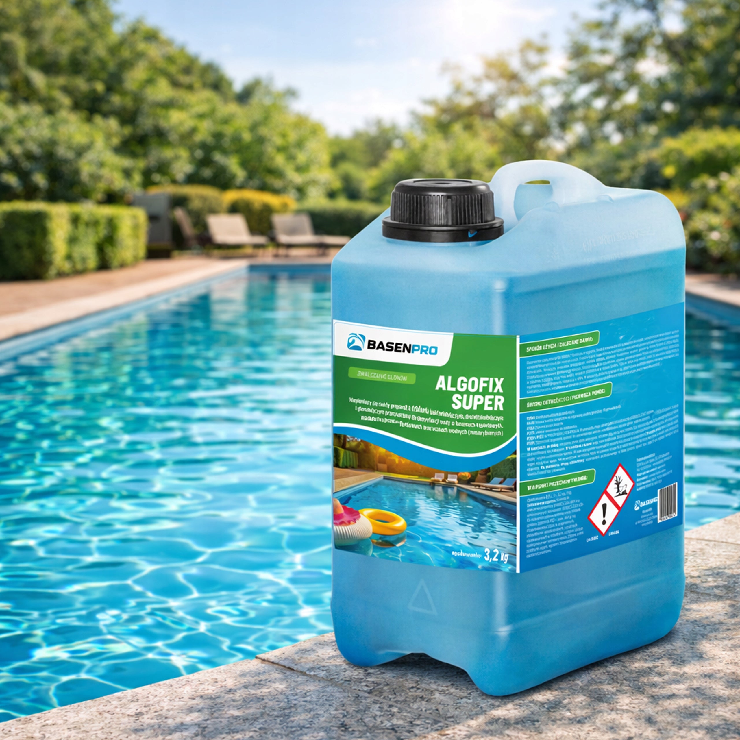 Algae agent ALGOFIX STRONG ANTIALGAE FOR SWIMMING POOL ALGAE IN THE POOL 3,2kg Packaging status original