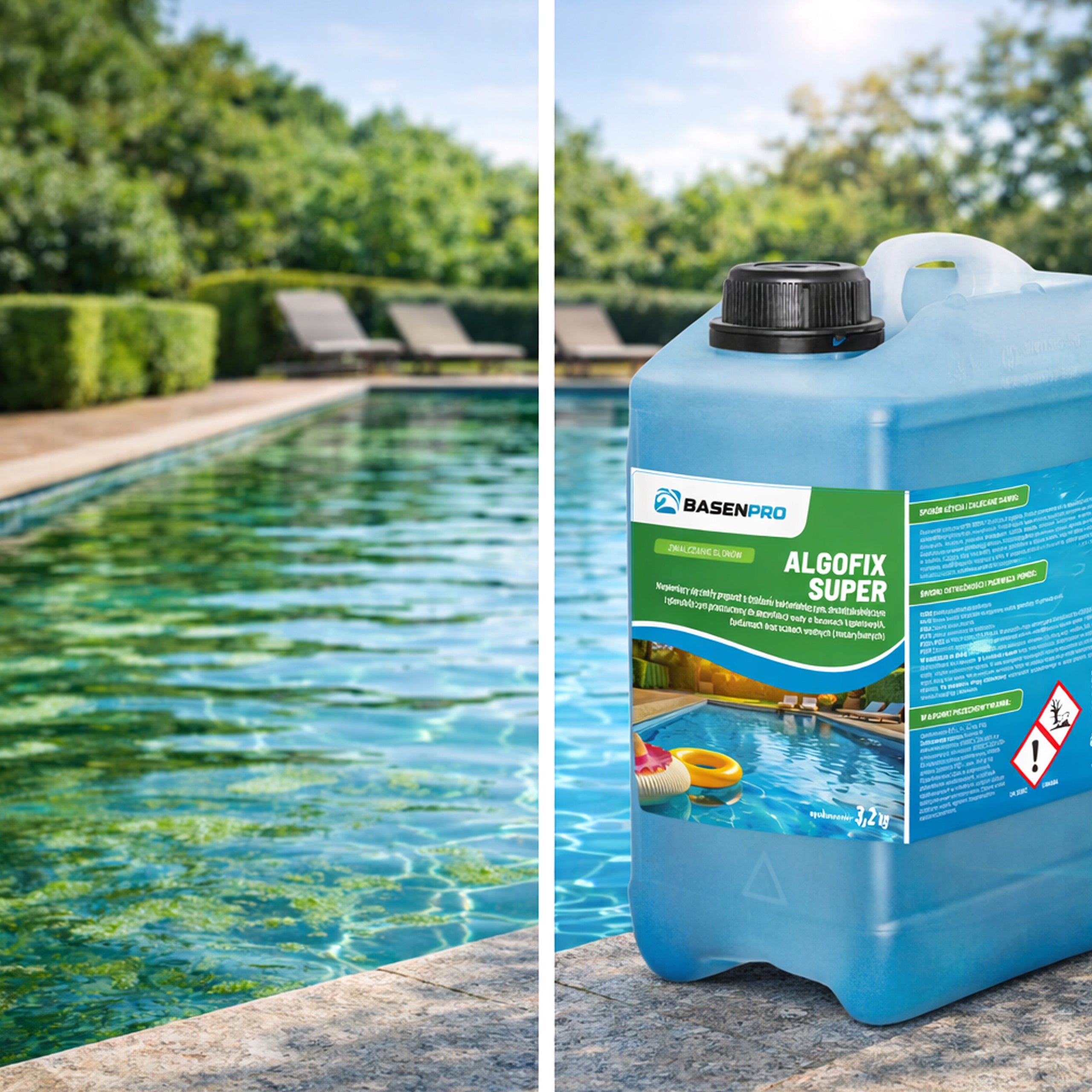 Algae agent ALGOFIX STRONG ANTIALGAE FOR SWIMMING POOL ALGAE IN THE POOL 3,2kg Weight 3.2 kg