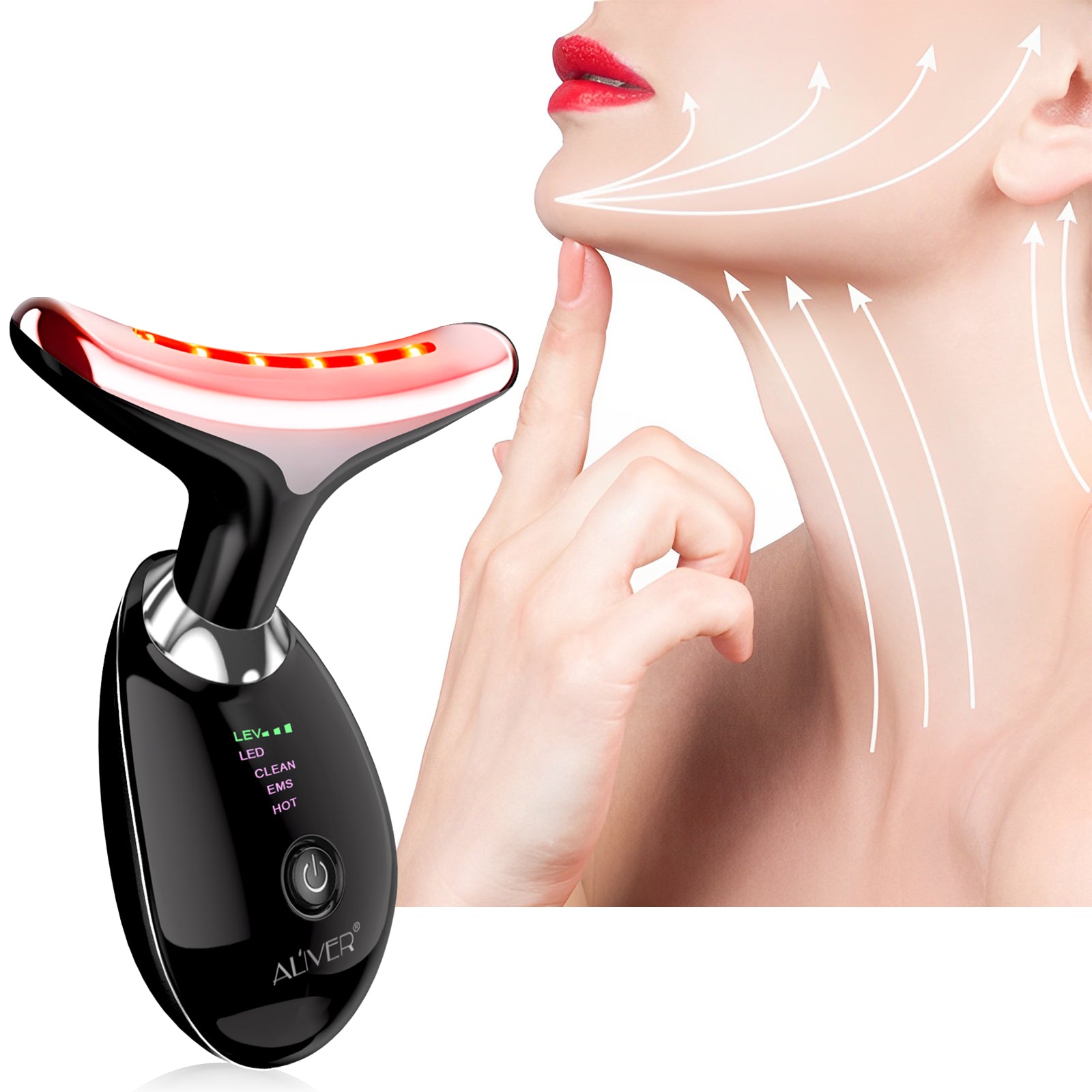 Aliver Anti-Wrinkle Face Therapy ES-1081 Black Medical device no