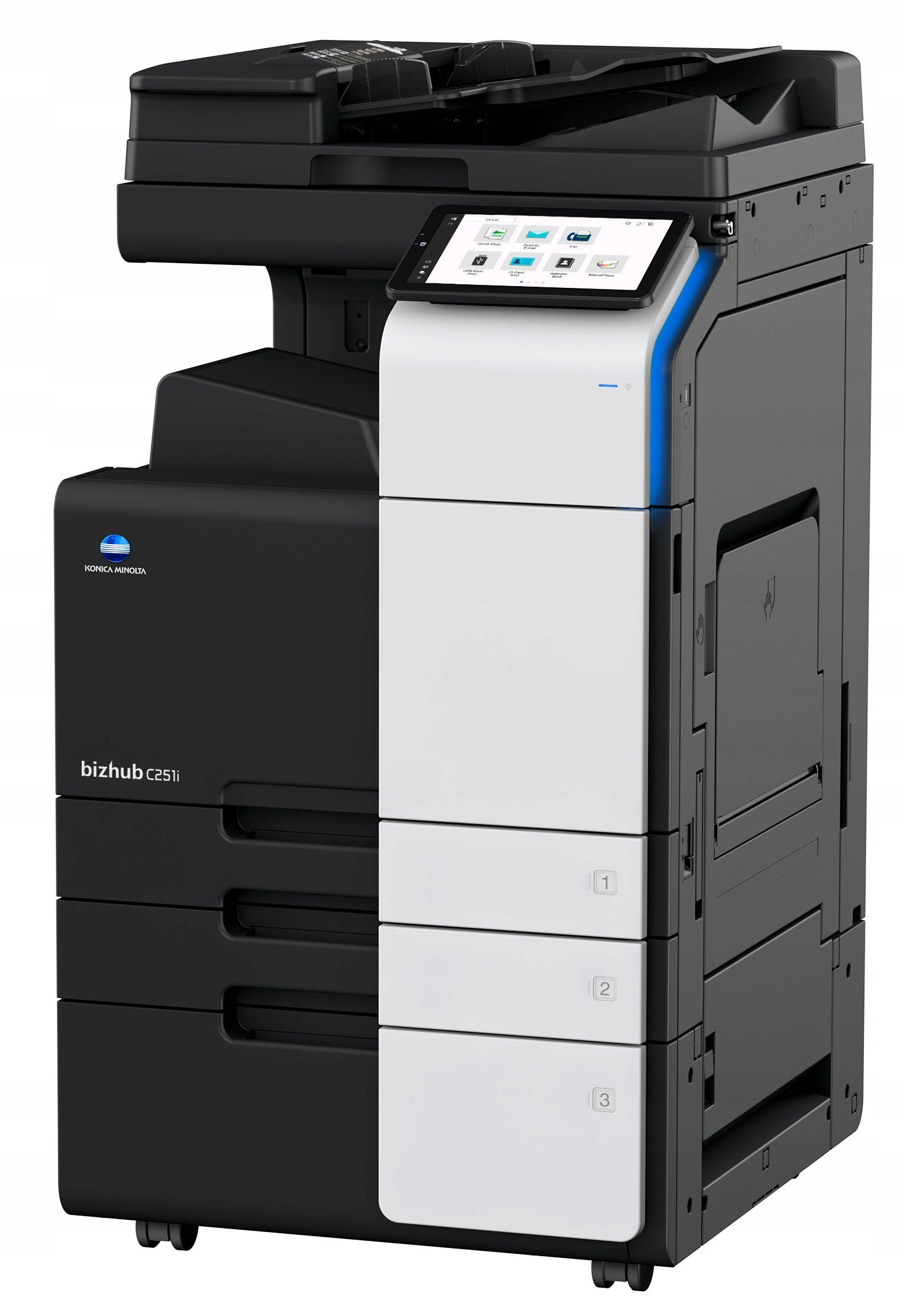 All-in-One Laser KonicaMinolta C251i + DF632 + DK516x Packaging status original