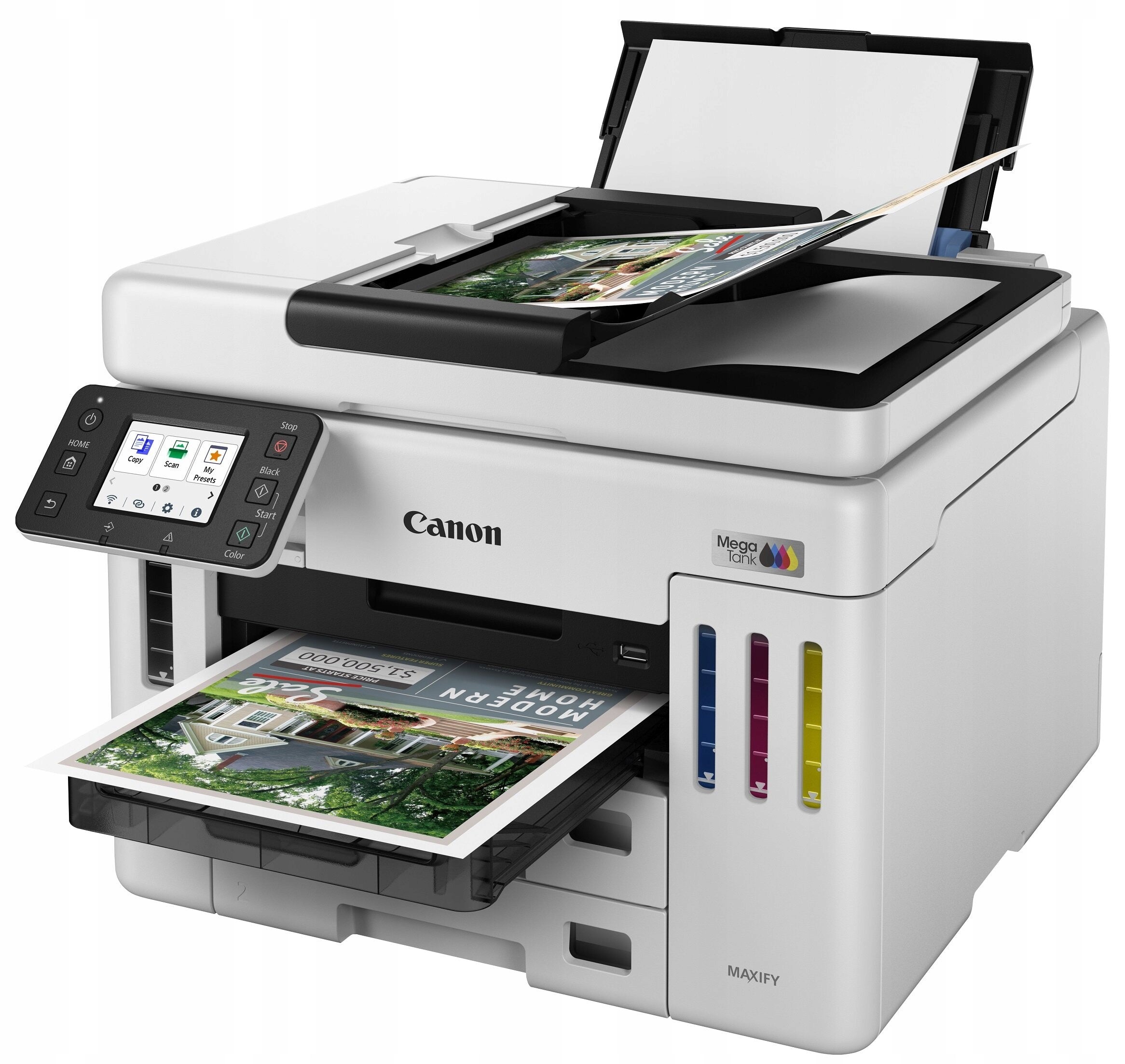 All-in-One Printer CANON Maxify GX7140 Printing in Wi-Fi