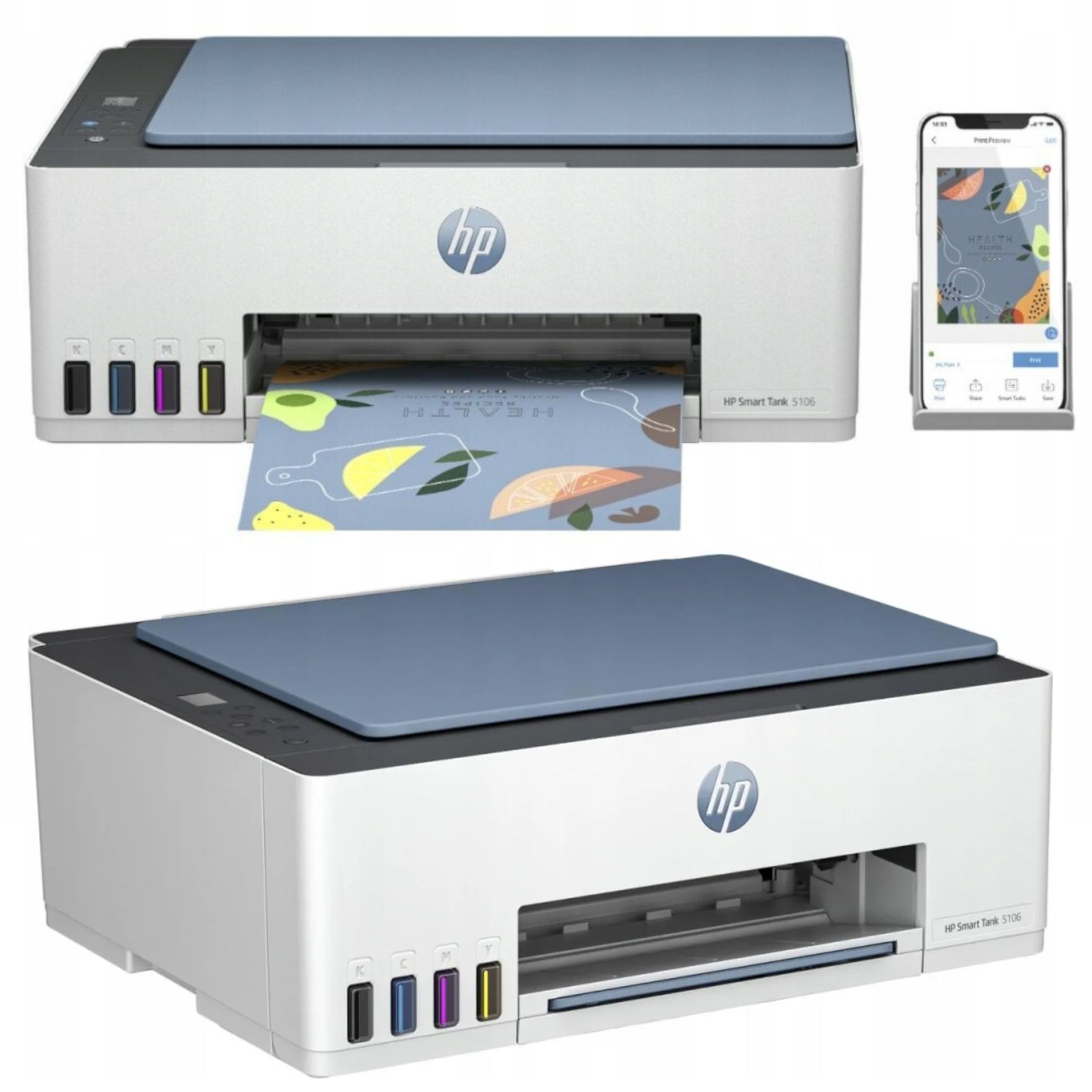 All-in-One Printer Scanner HP AiO Smart Tank 5106 4A8D1A