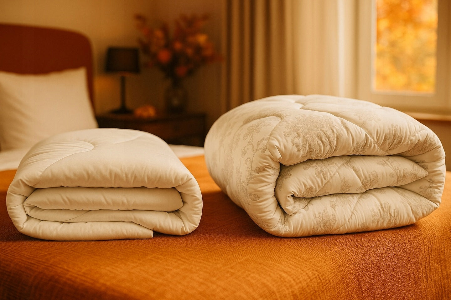 All-year quilt 160x200 warm light anti-allergic made in Poland Stuffing material silicone ball