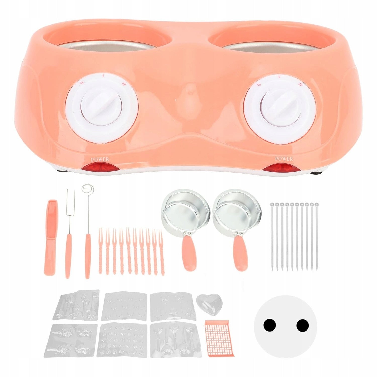 Allecto - Chocolate fondue machine - Pink - Perfect for parties