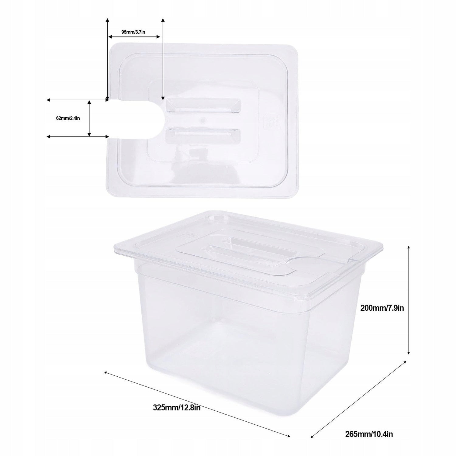 Allecto - Container Sous Vide 12 L - High Quality - For Cooking Brand no brand