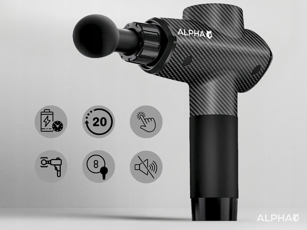 Alpha Massage Gun Ultra - 8in1 Back and Body Massager Manufacturer code AMG-04