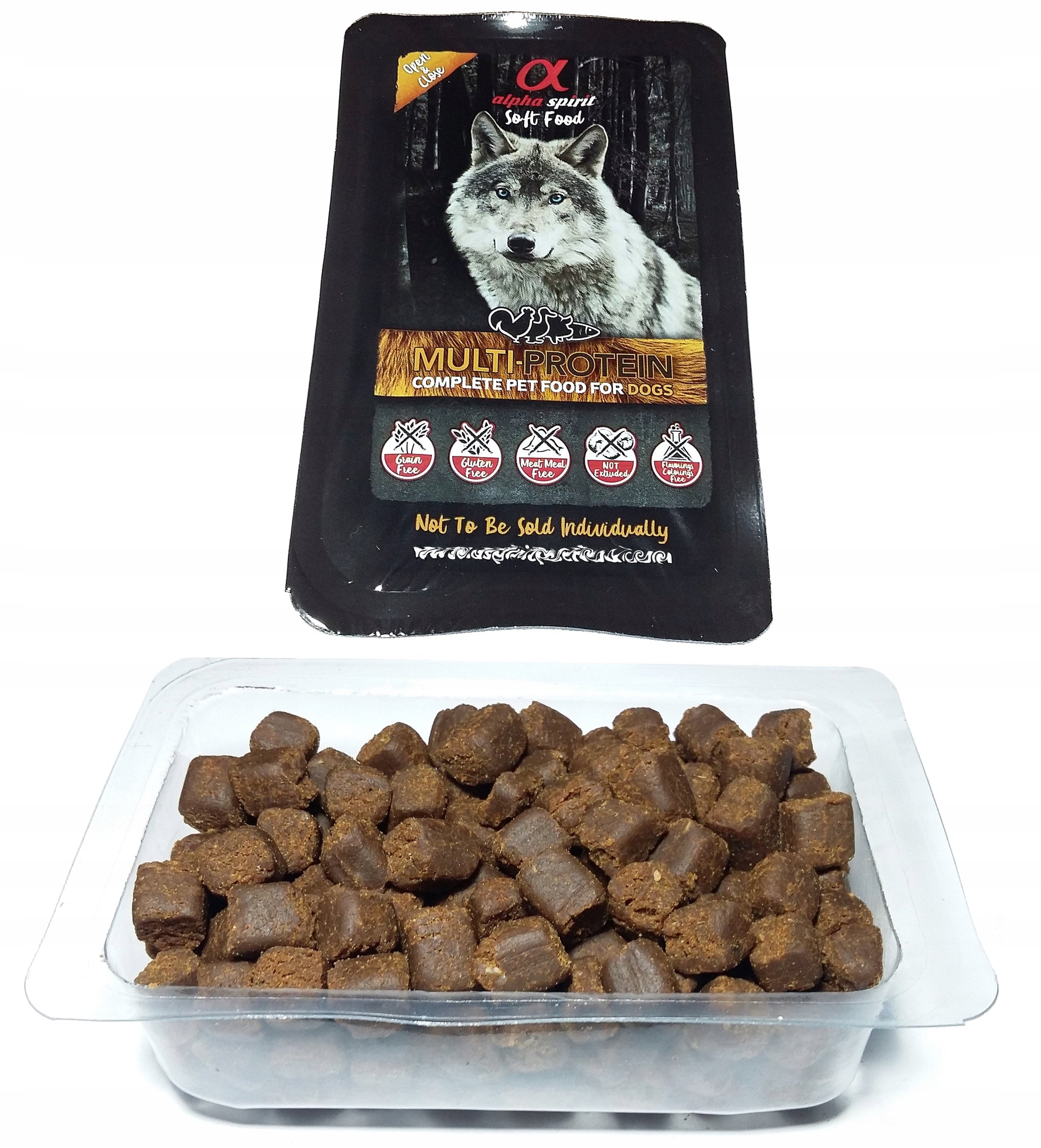 Alpha Spirit Food MULTIPROTEIN 10x200g Semi-soft dog food Brand Alpha Spirit