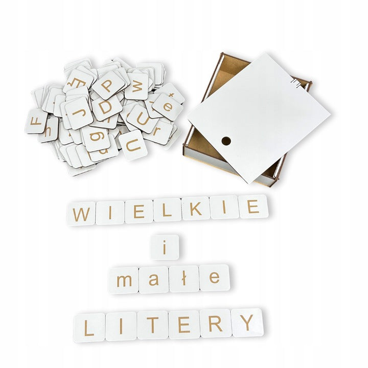 Alphabet Polish wooden puzzle for learning LETTERS small and Great reading EAN (GTIN) 5905538929999