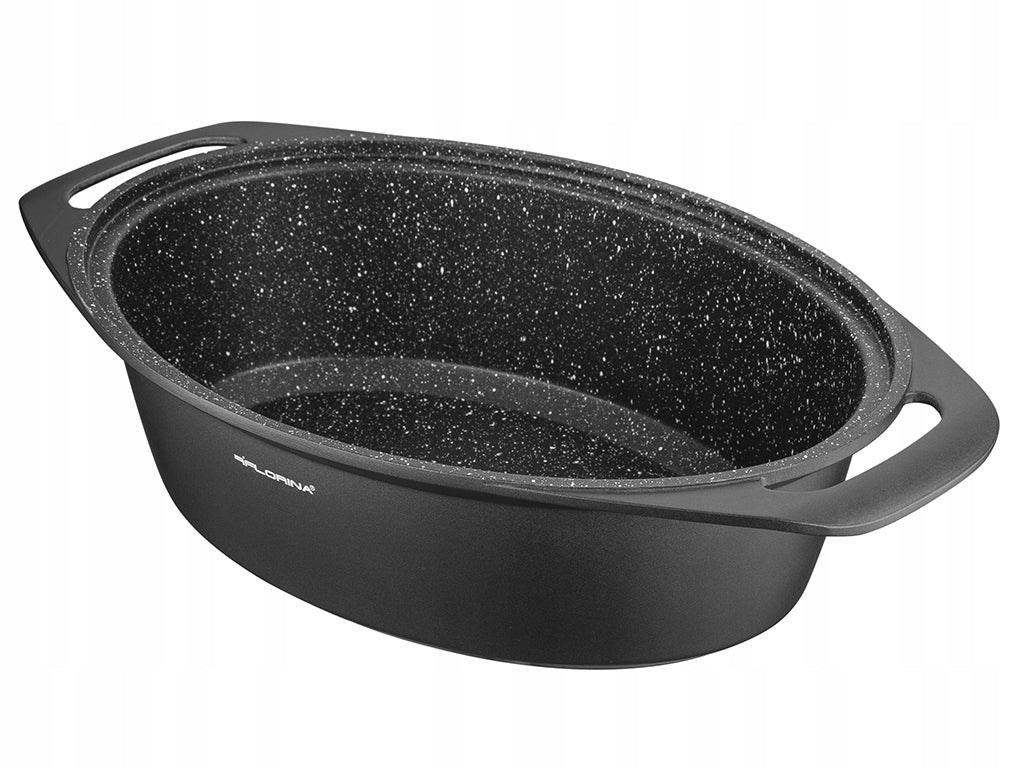 Aluminium Brittany Florina Chef 39,5x28,5 cm 7,3L oval with lid Brand Florina
