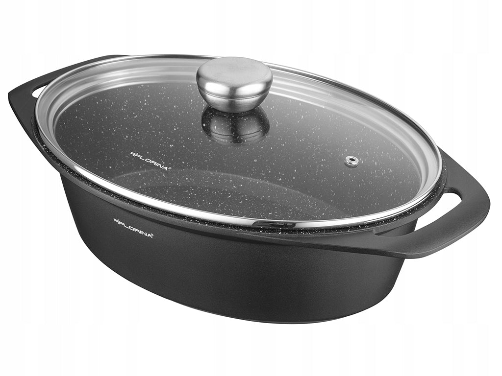 Aluminium Brittany Florina Chef 39,5x28,5 cm 7,3L oval with lid Packaging status original