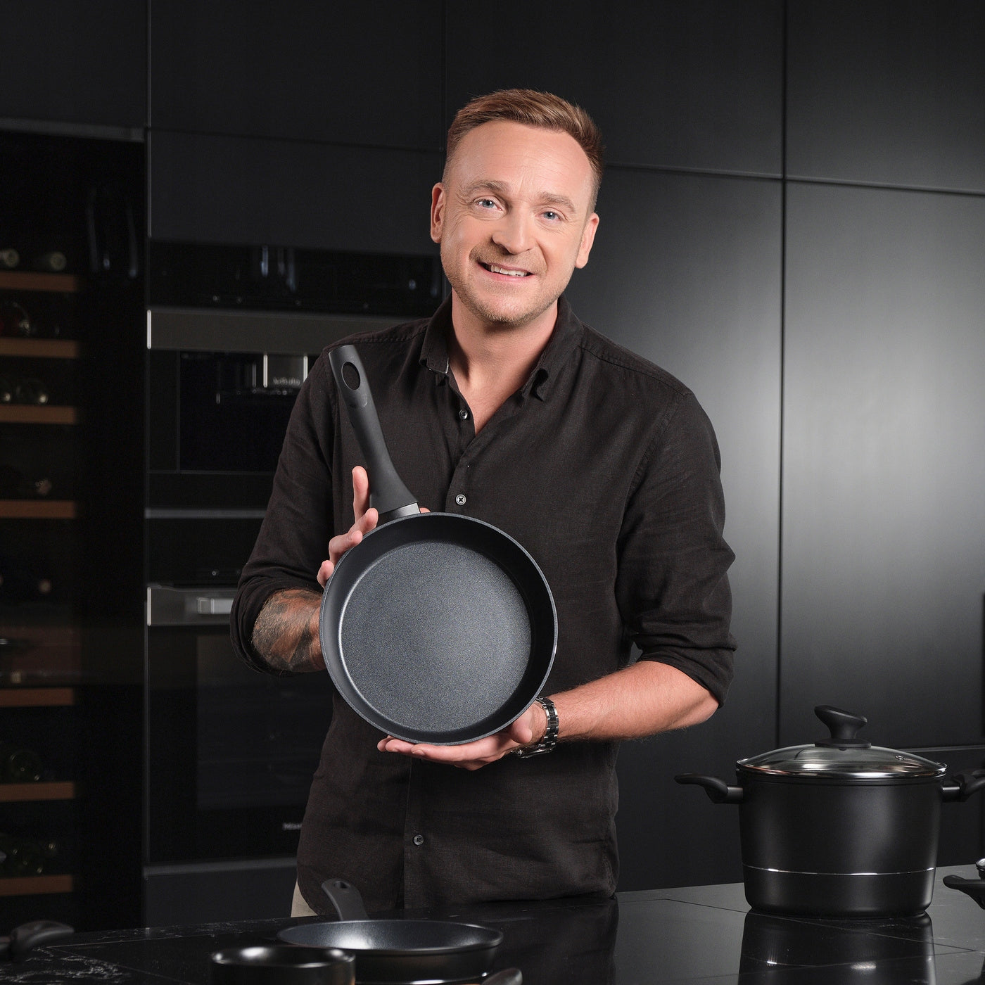 Aluminium pan Florina Delux 24 cm by Mateusz Gessler induction gas Brand Florina