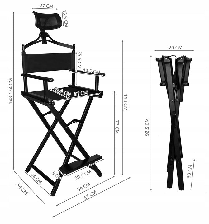 Aluminum Folding Chair With Make-Up Headrest EAN (GTIN) 5906142911028