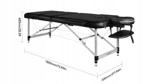 Aluminum Massage Folding Table Naipo black Brand Naipo