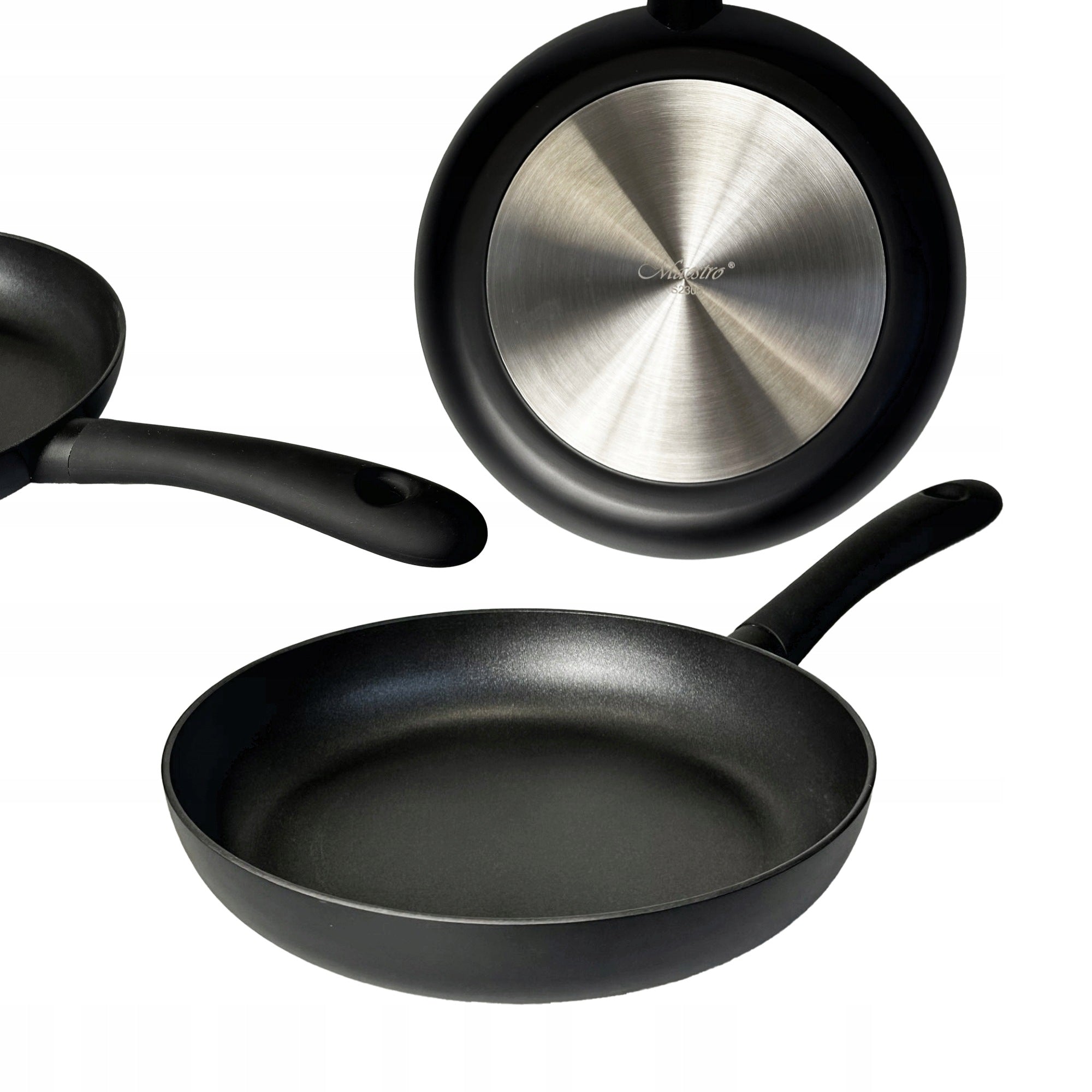 Aluminum Pan MARBLE COATING induction WOK 28cm |Maestro MR-1217-28