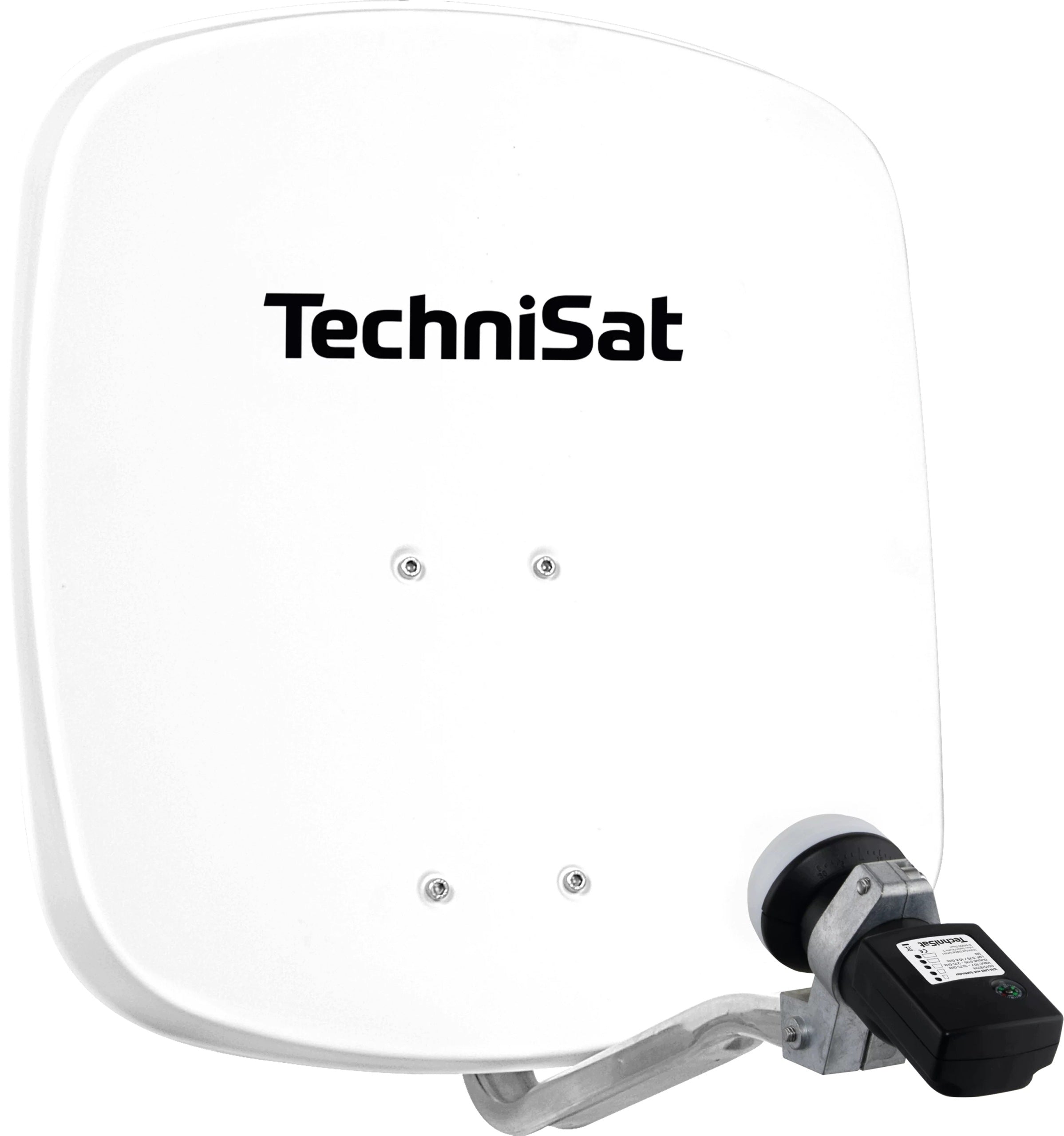 Aluminum Satellite Antenna 45cm with LNB Meter White