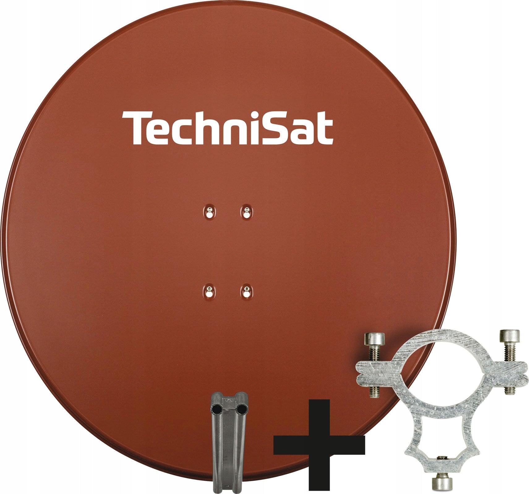 Aluminum Satellite Antenna TechniSat 85cm 40mm Brick HANDLE CONVERTER