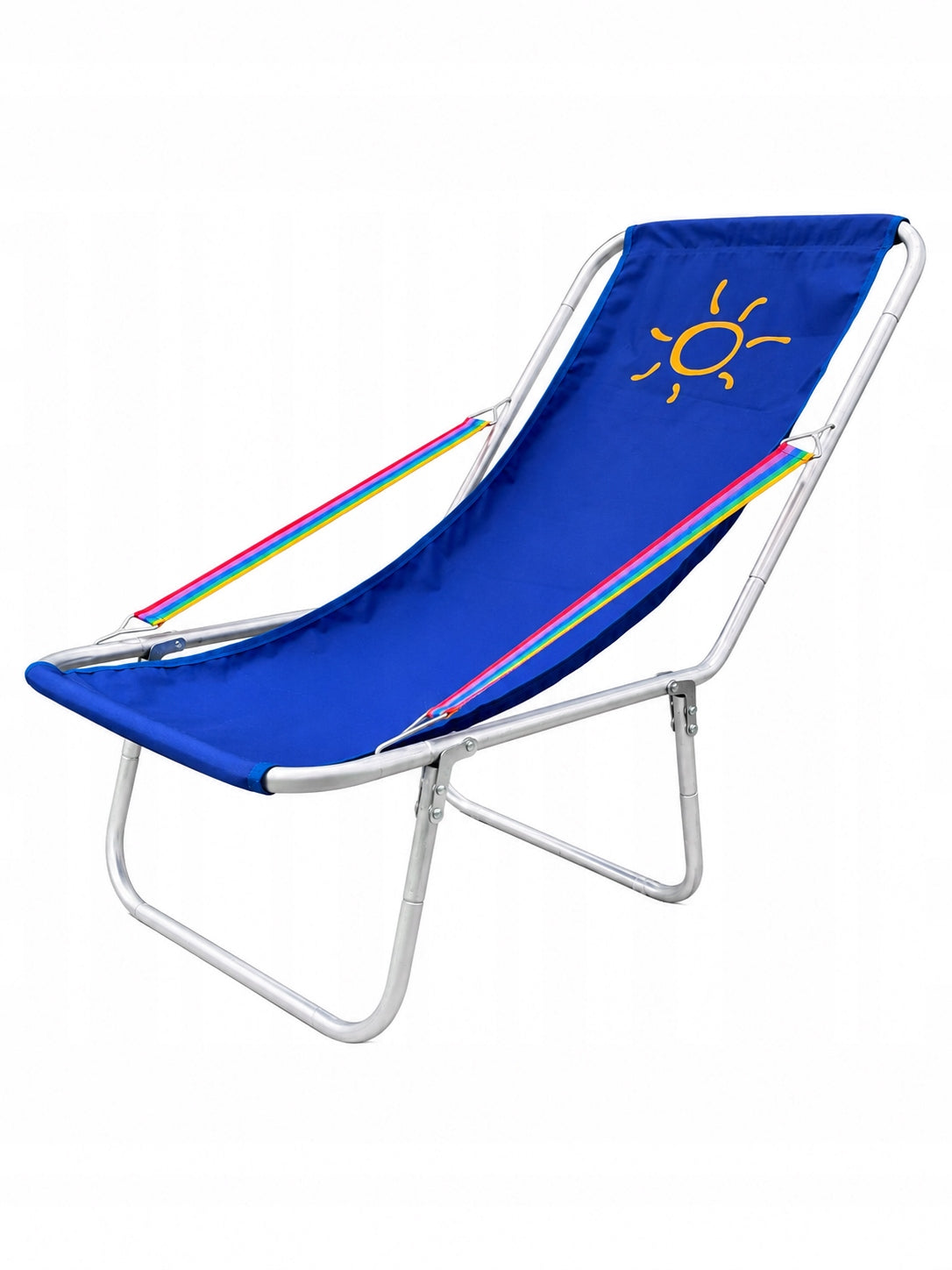 Aluminum Sun Lounger Blue Folding For Bag With Cover Frame material aluminum