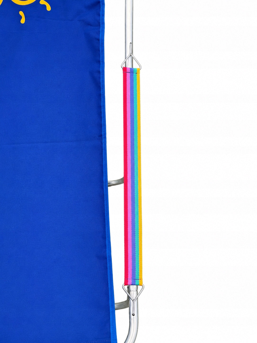 Aluminum Sun Lounger Blue Folding For Bag With Cover Model Lekki leżak plażowy składany do torby