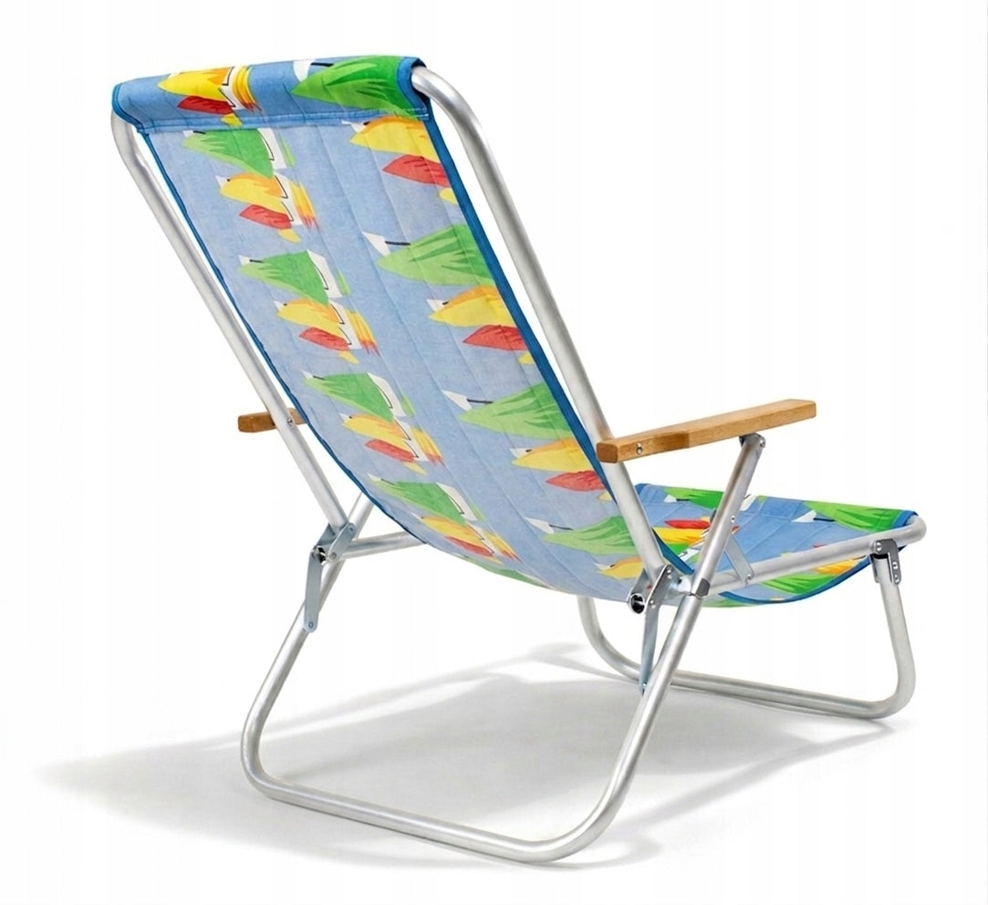 Aluminum sunbed for garden balcony terrace beach folding 120kg Length (longer side) 72 cm