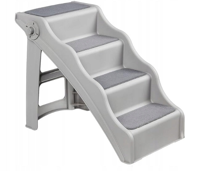 Amazon Basics Folding Dog and Cat Steps 37 x 57 x 49,5 cm Grey