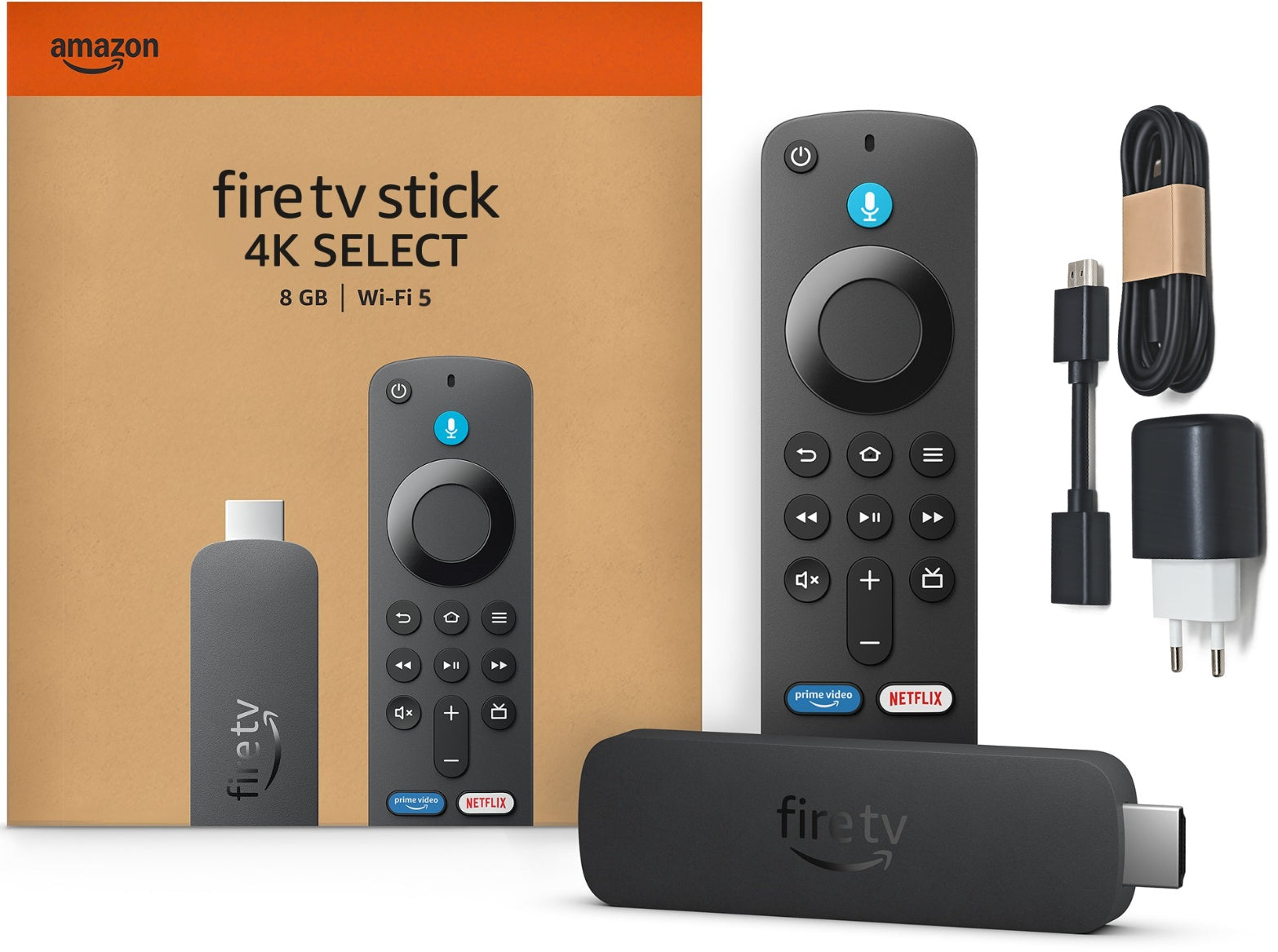 Amazon Fire TV Stick 4K SELECT SMART NETFLIX HBO Media Player Packaging status original