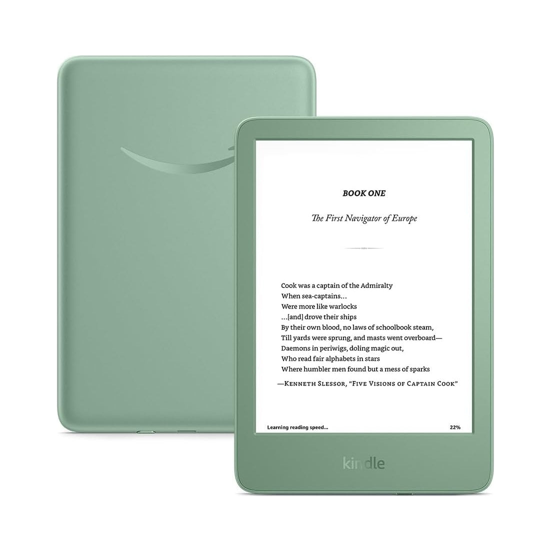 Amazon Kindle 16GB 2024 Green Matcha e-book reader (with ads)