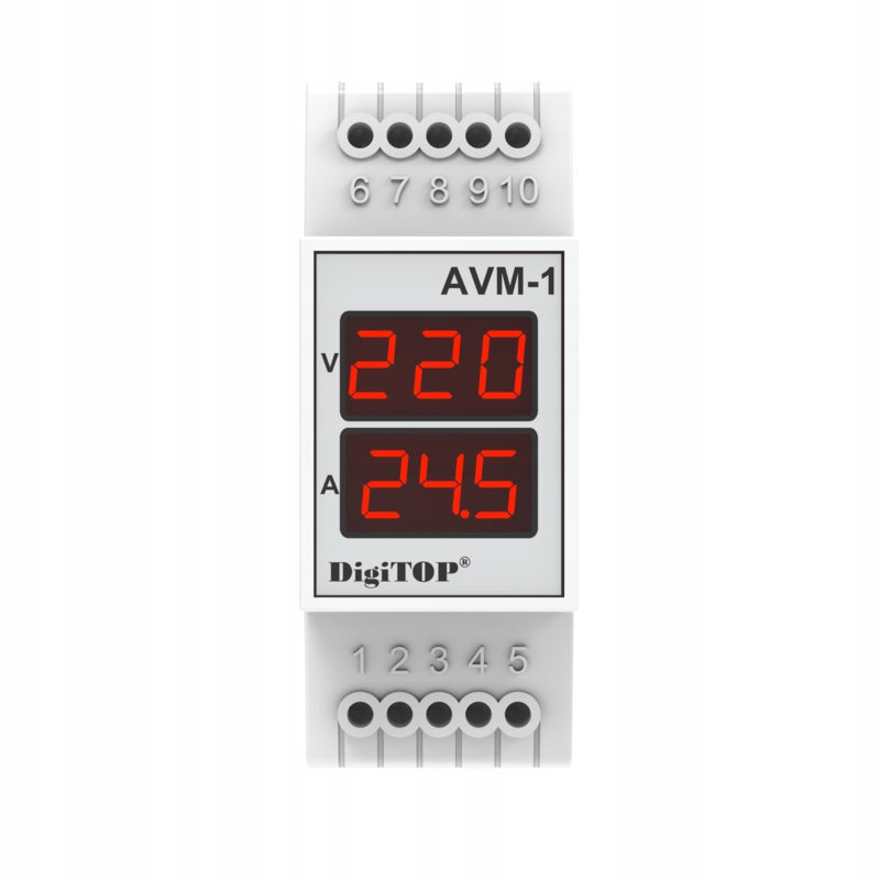 Amperemeter-voltmeter 1-63A DigiTOP AVM-1 Brand no brand
