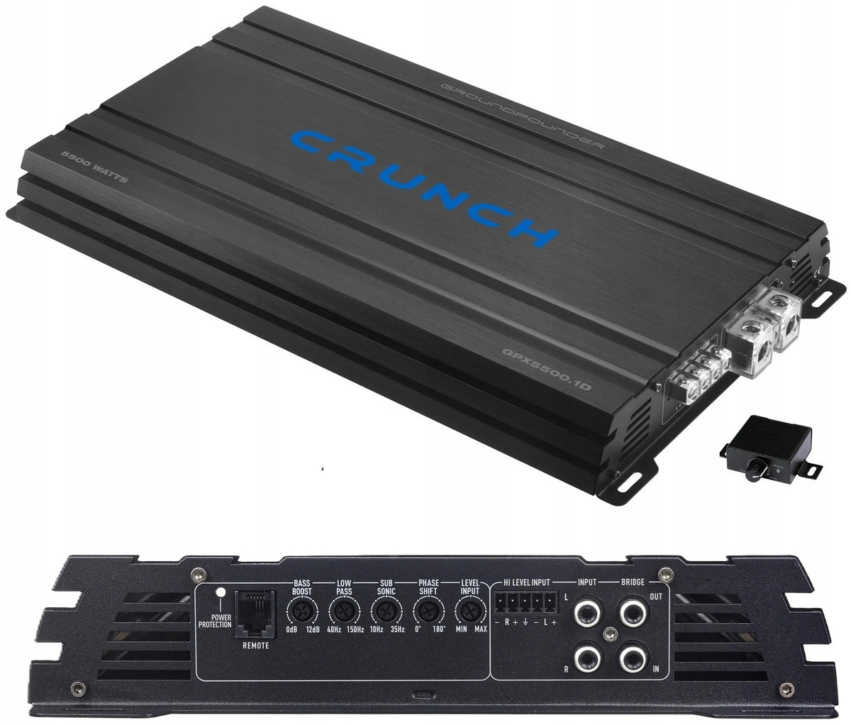 Amplifier Crunch GPX 5500.1D Monoblock 1-Channel Class D 5500W at 1 Ohm